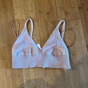 525 knit pink bralette